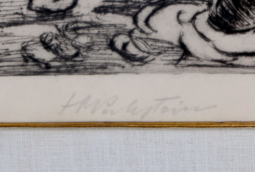 Max Pechstein Drypoint Engraving