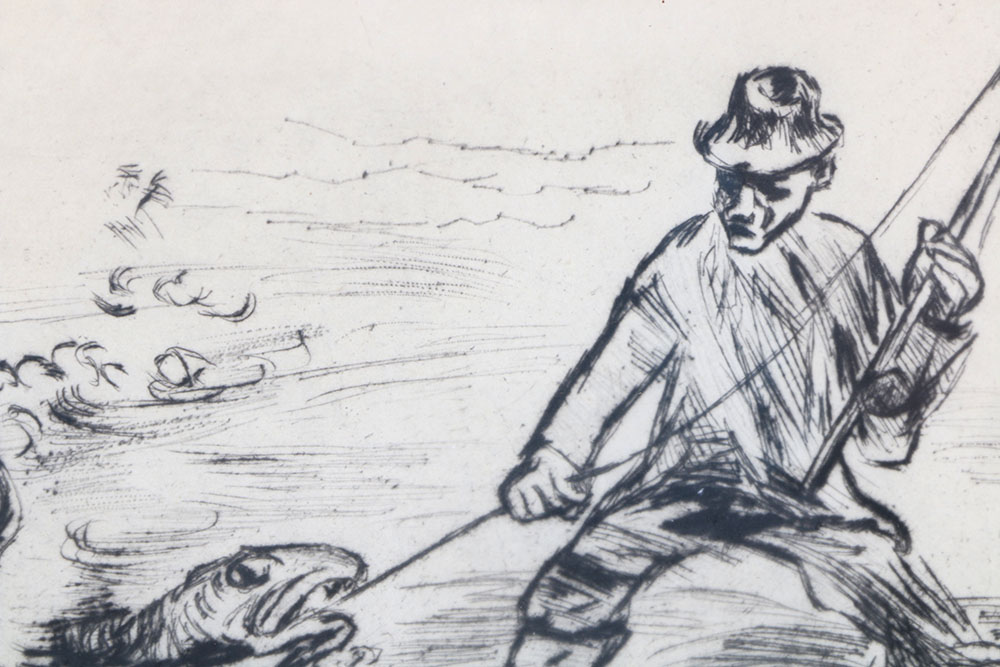 Max Pechstein Drypoint Engraving