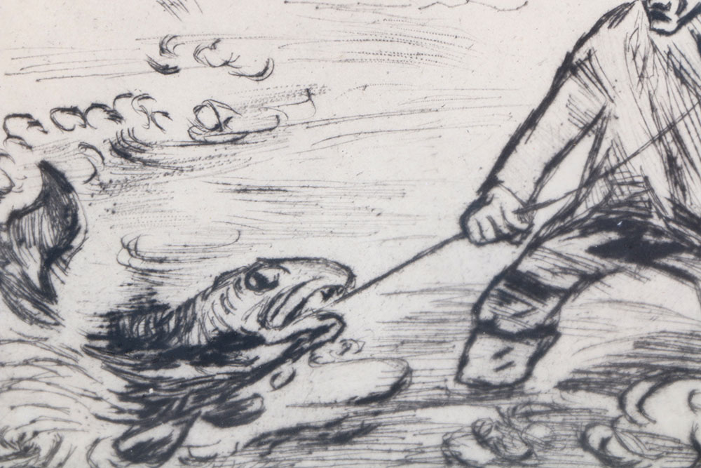 Max Pechstein Drypoint Engraving