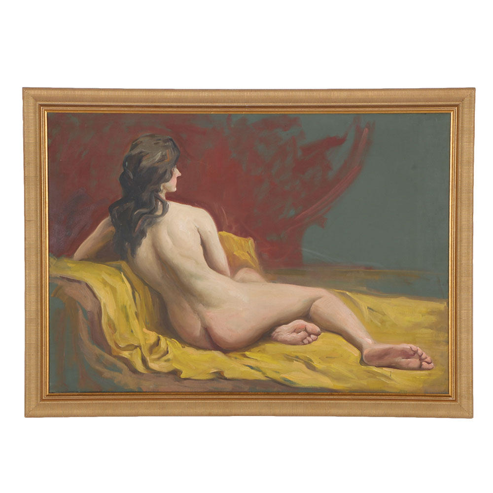 Original Acrylic Painting of Nude Woman