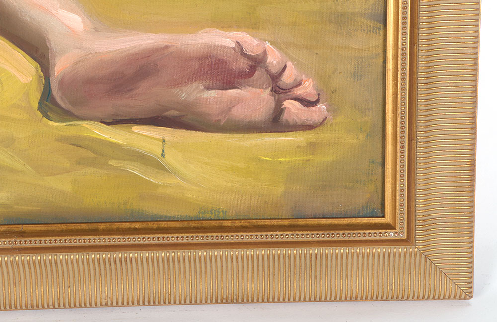 Original Acrylic Painting of Nude Woman