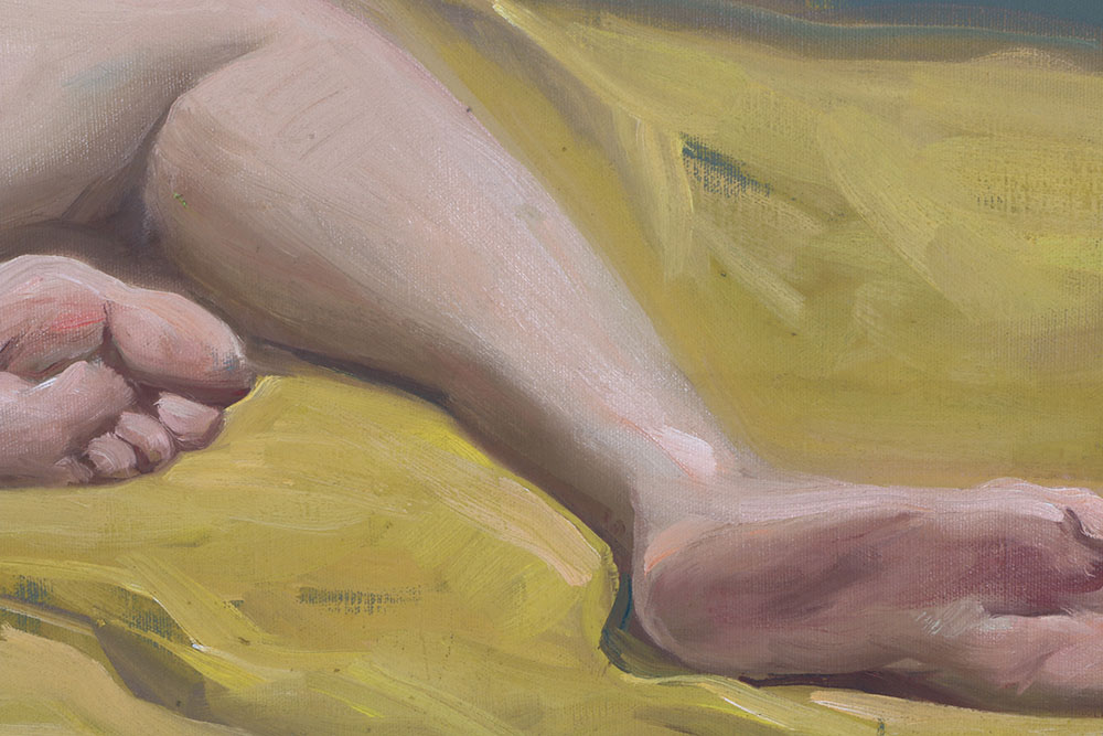 Original Acrylic Painting of Nude Woman