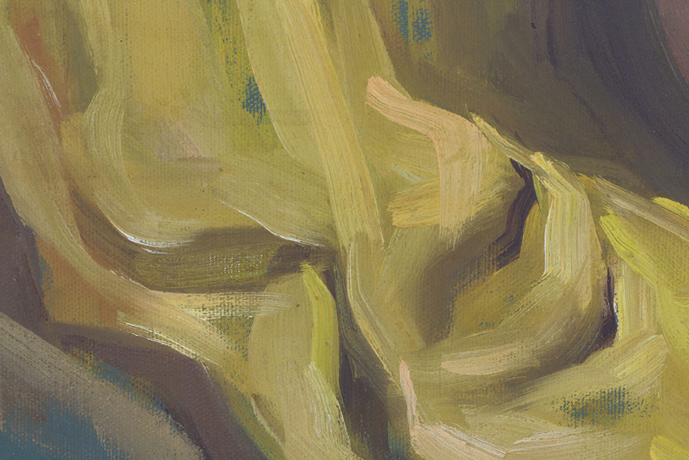 Original Acrylic Painting of Nude Woman