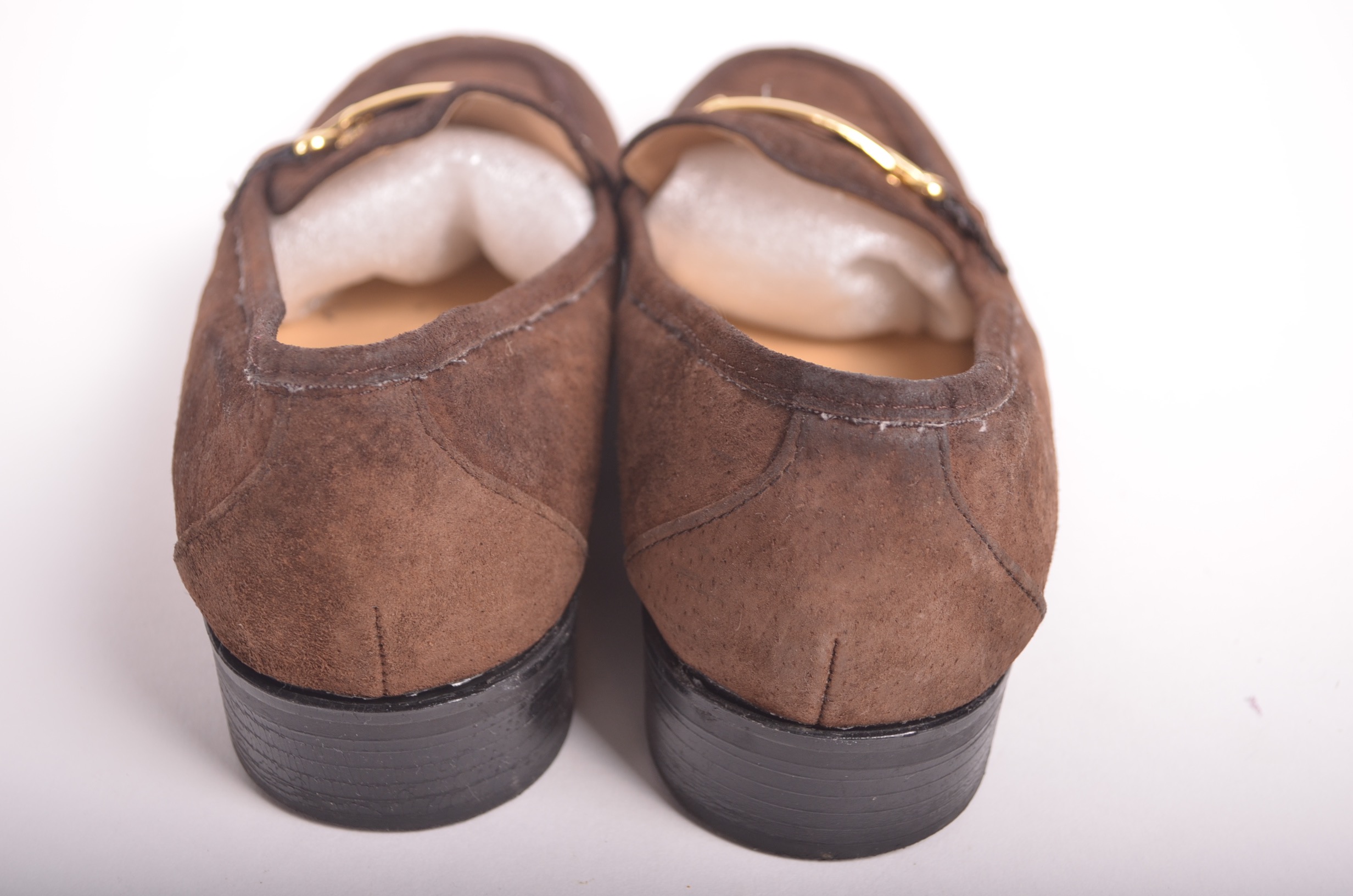 Two Pairs of Brown Low Heeled Vintage Shoes Including Vintage DVF