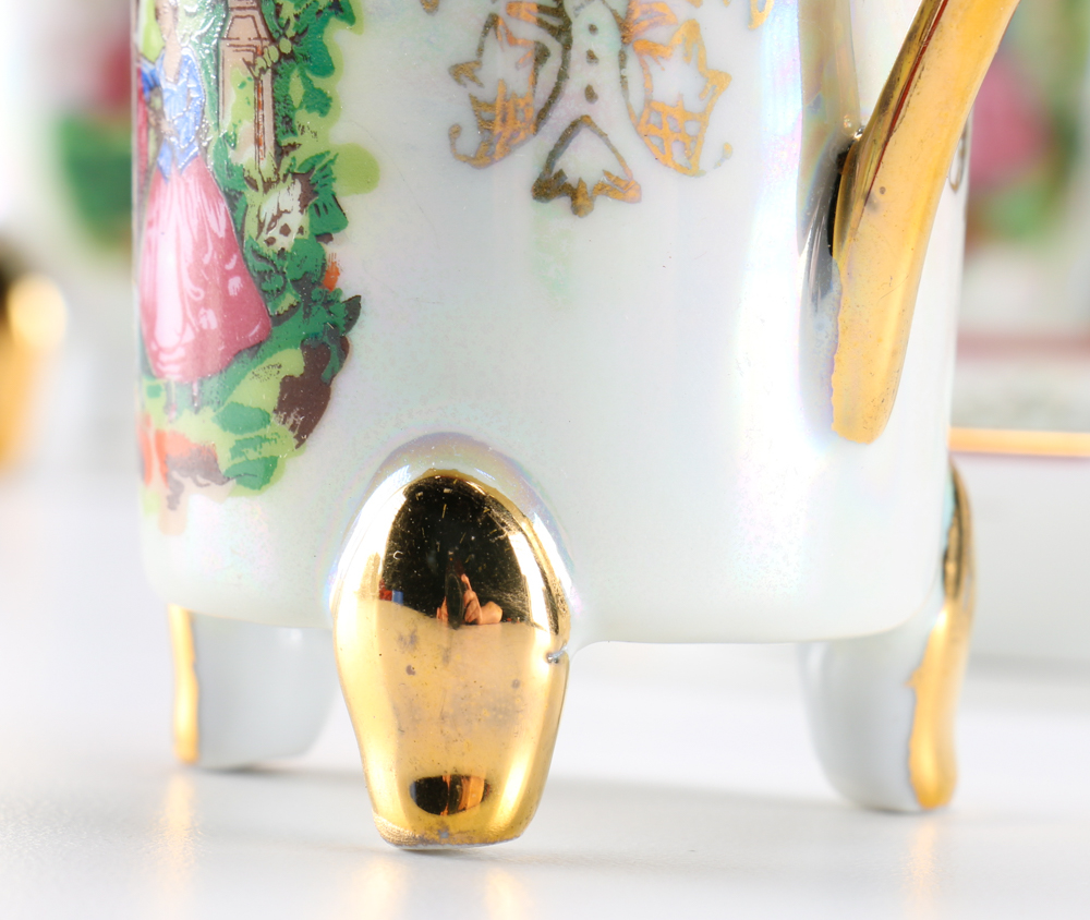 Set of Imperial Design Czechoslovakian Porcelain