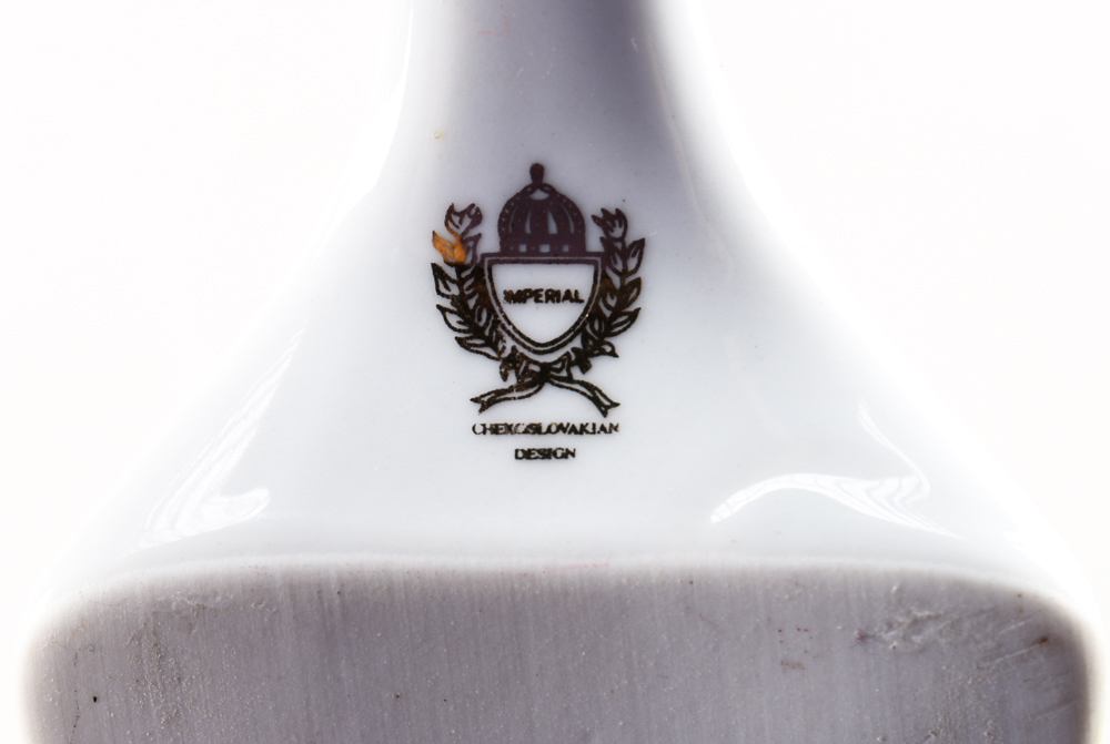 Set of Imperial Design Czechoslovakian Porcelain