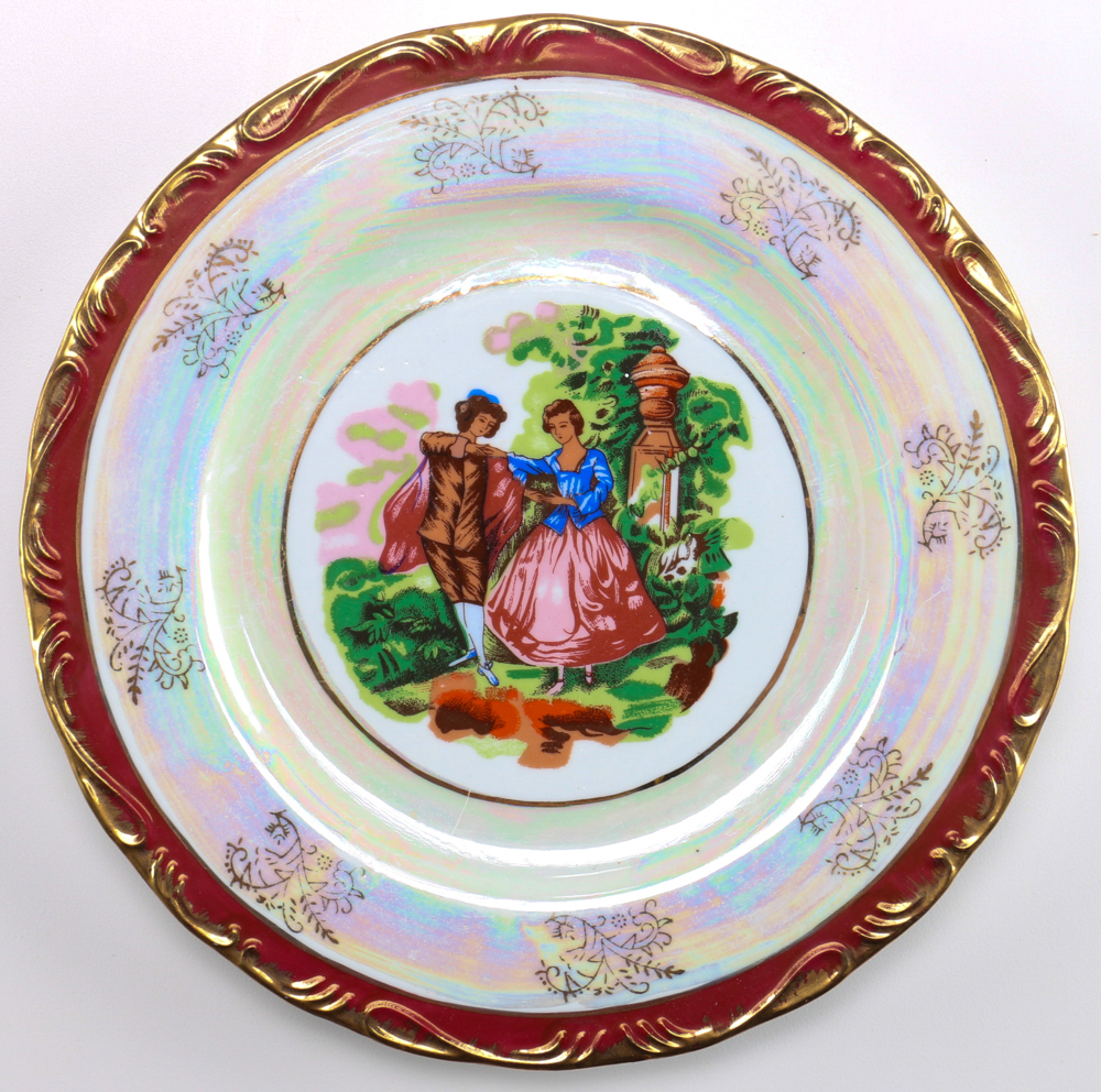 Set of Imperial Design Czechoslovakian Porcelain