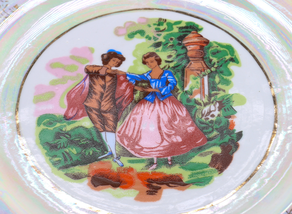 Set of Imperial Design Czechoslovakian Porcelain