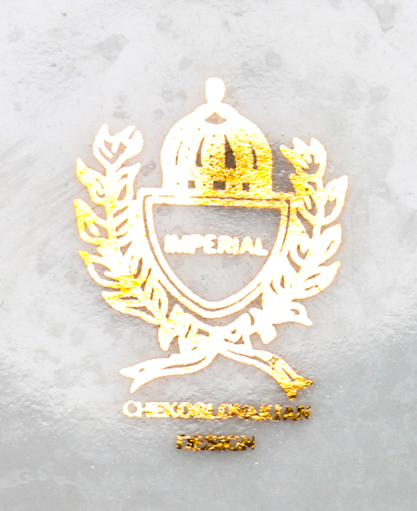 Set of Imperial Design Czechoslovakian Porcelain