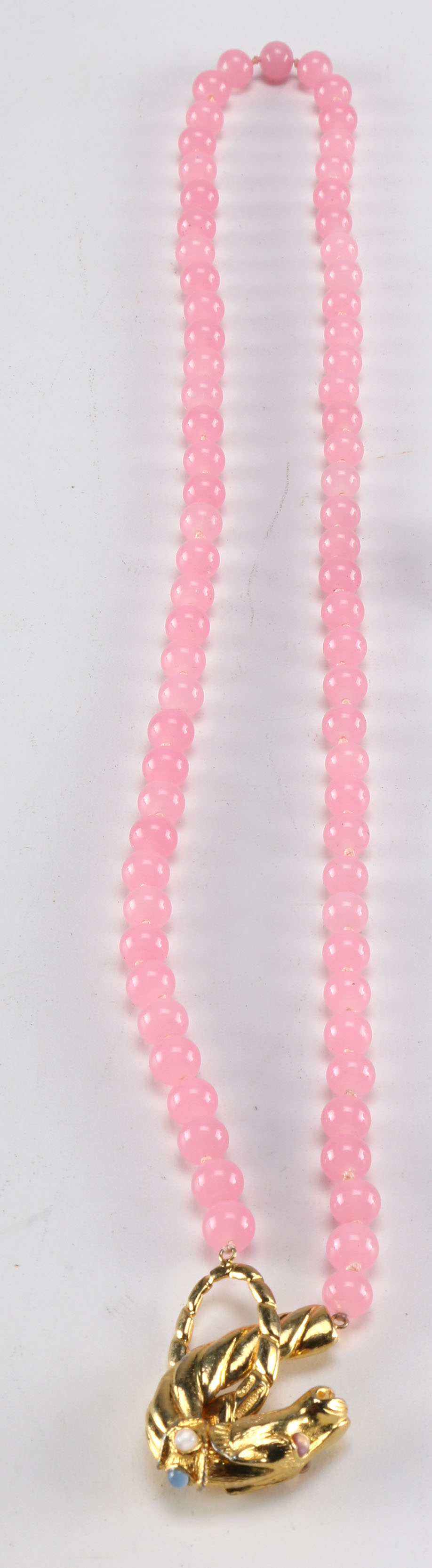 Pink and Gold Tone Costume Jewelry