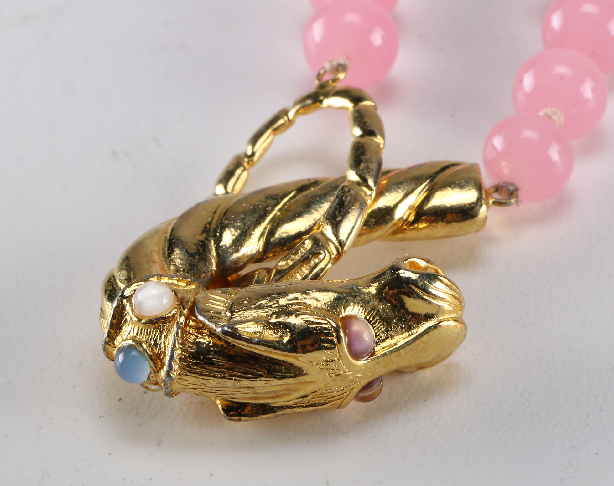 Pink and Gold Tone Costume Jewelry