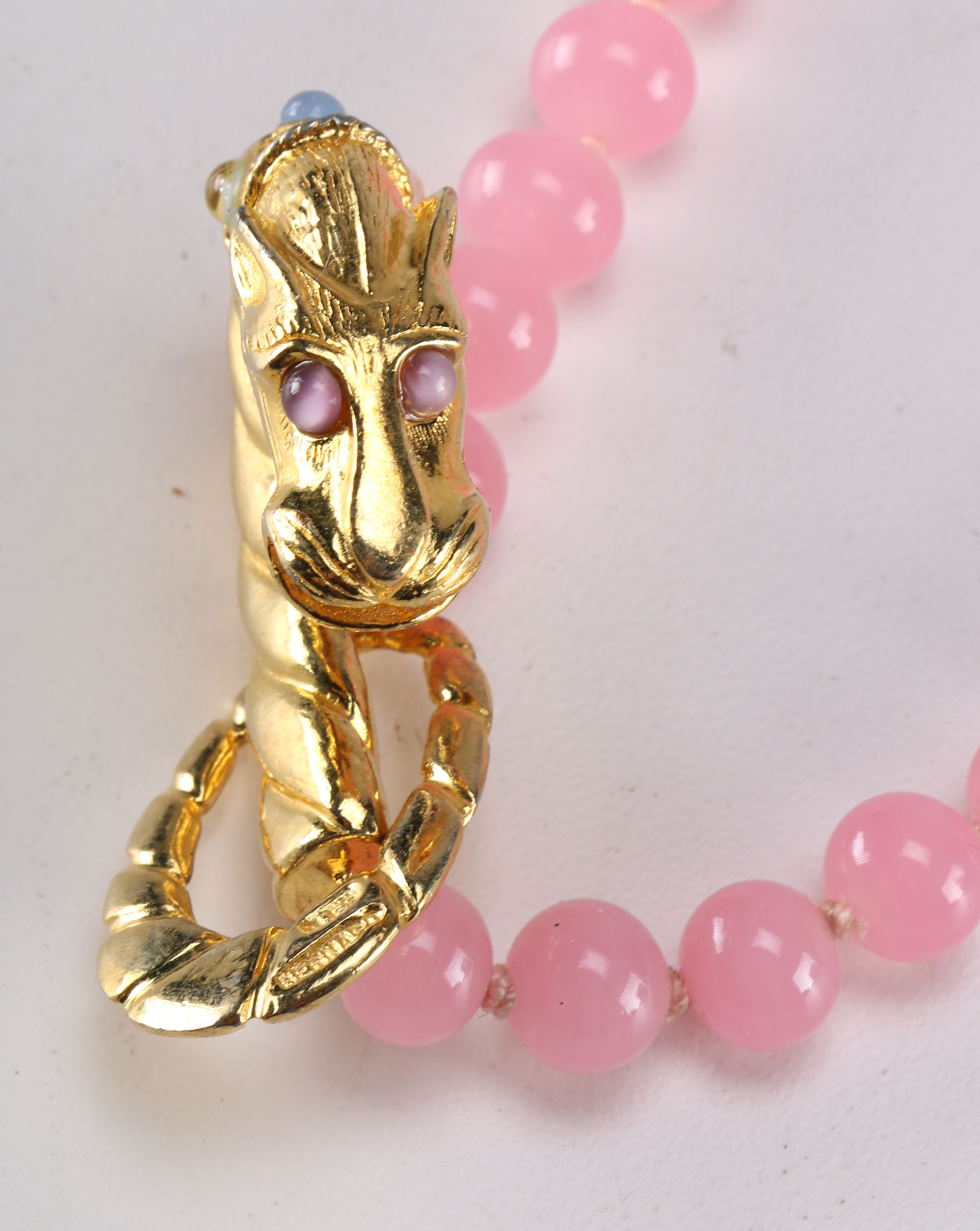 Pink and Gold Tone Costume Jewelry