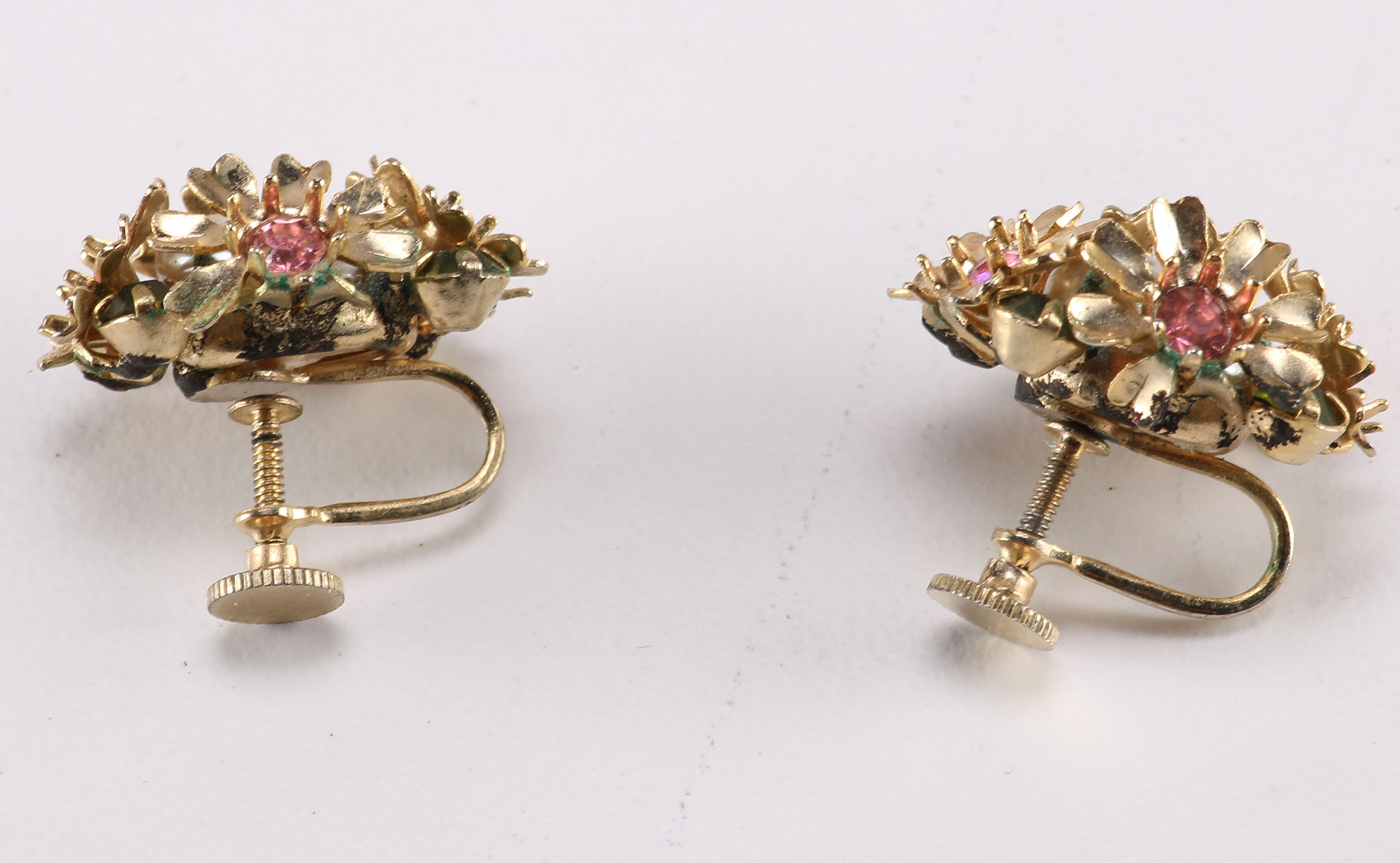 Pink and Gold Tone Costume Jewelry