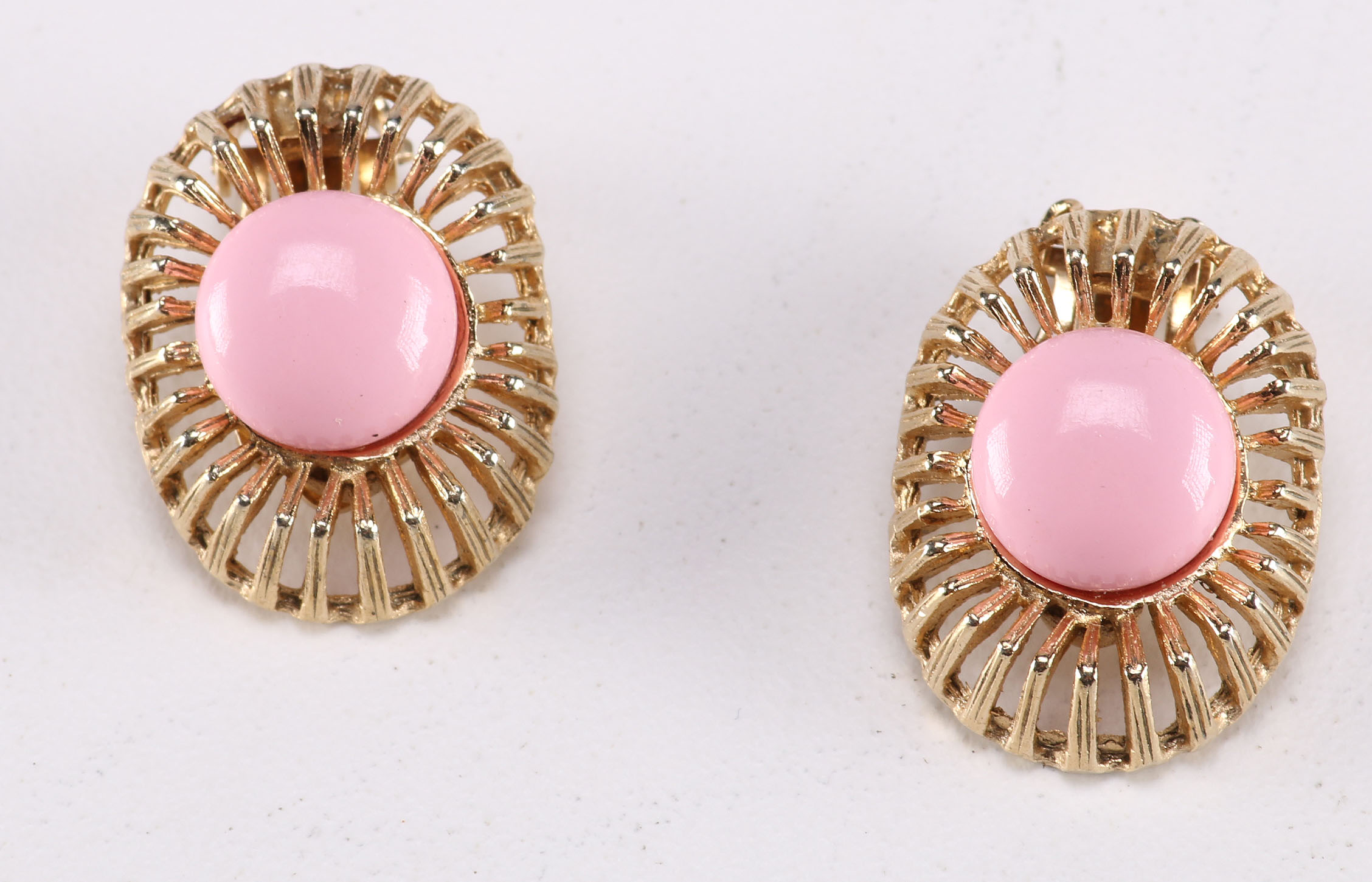 Pink and Gold Tone Costume Jewelry