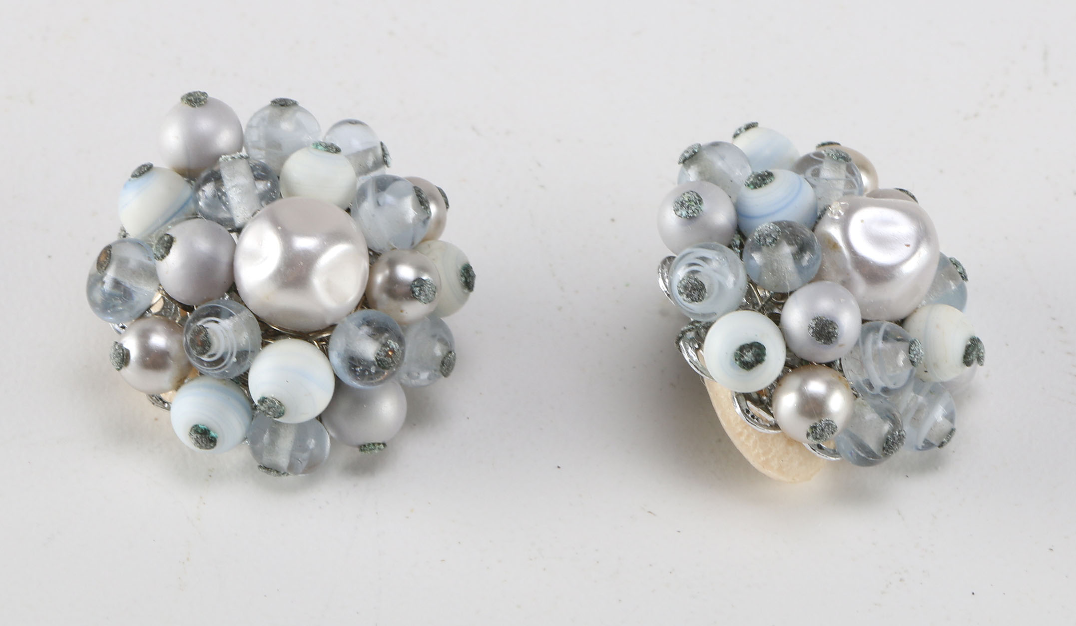 Collection of Blue Beaded Costume Jewelry