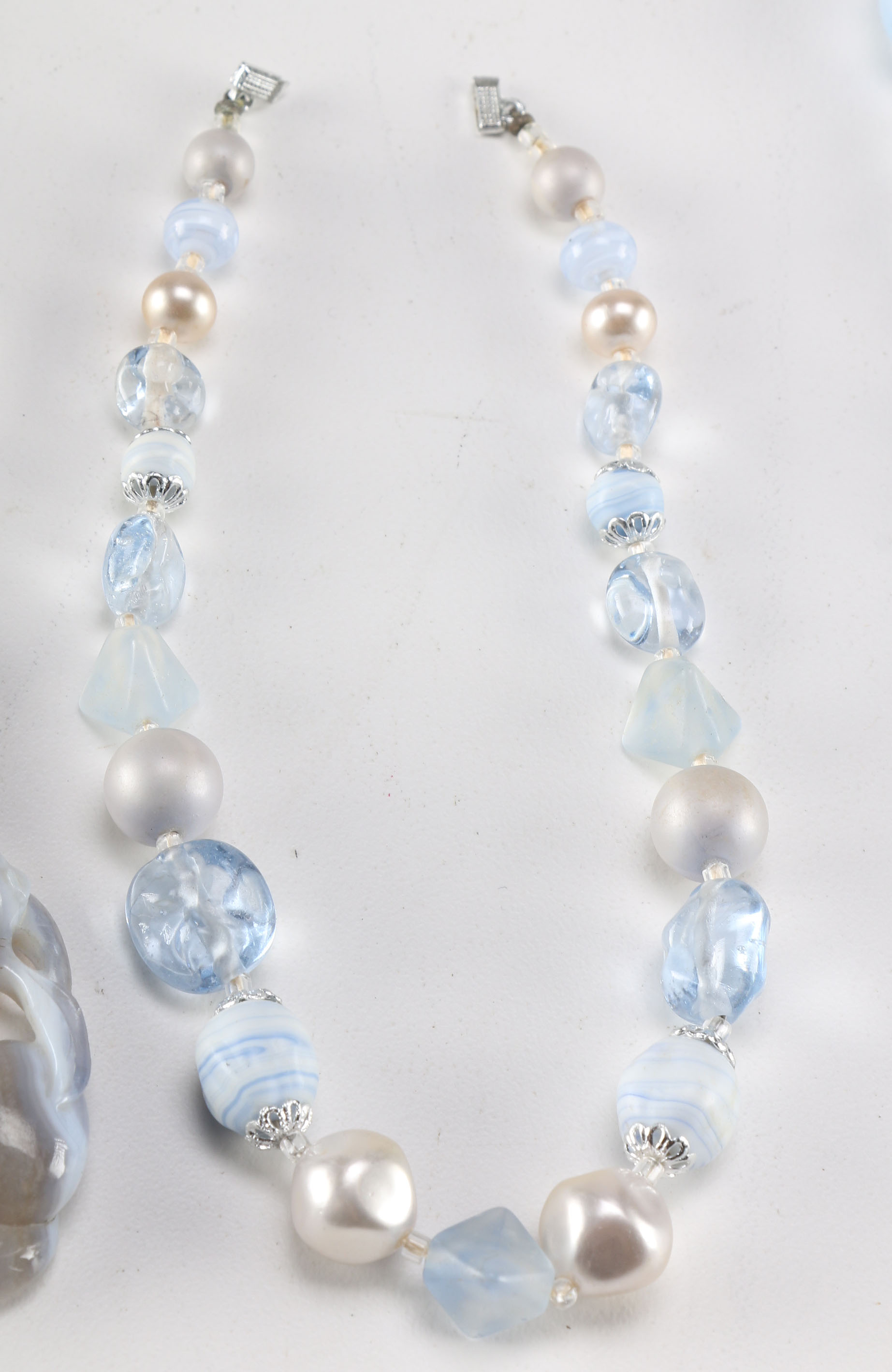 Collection of Blue Beaded Costume Jewelry