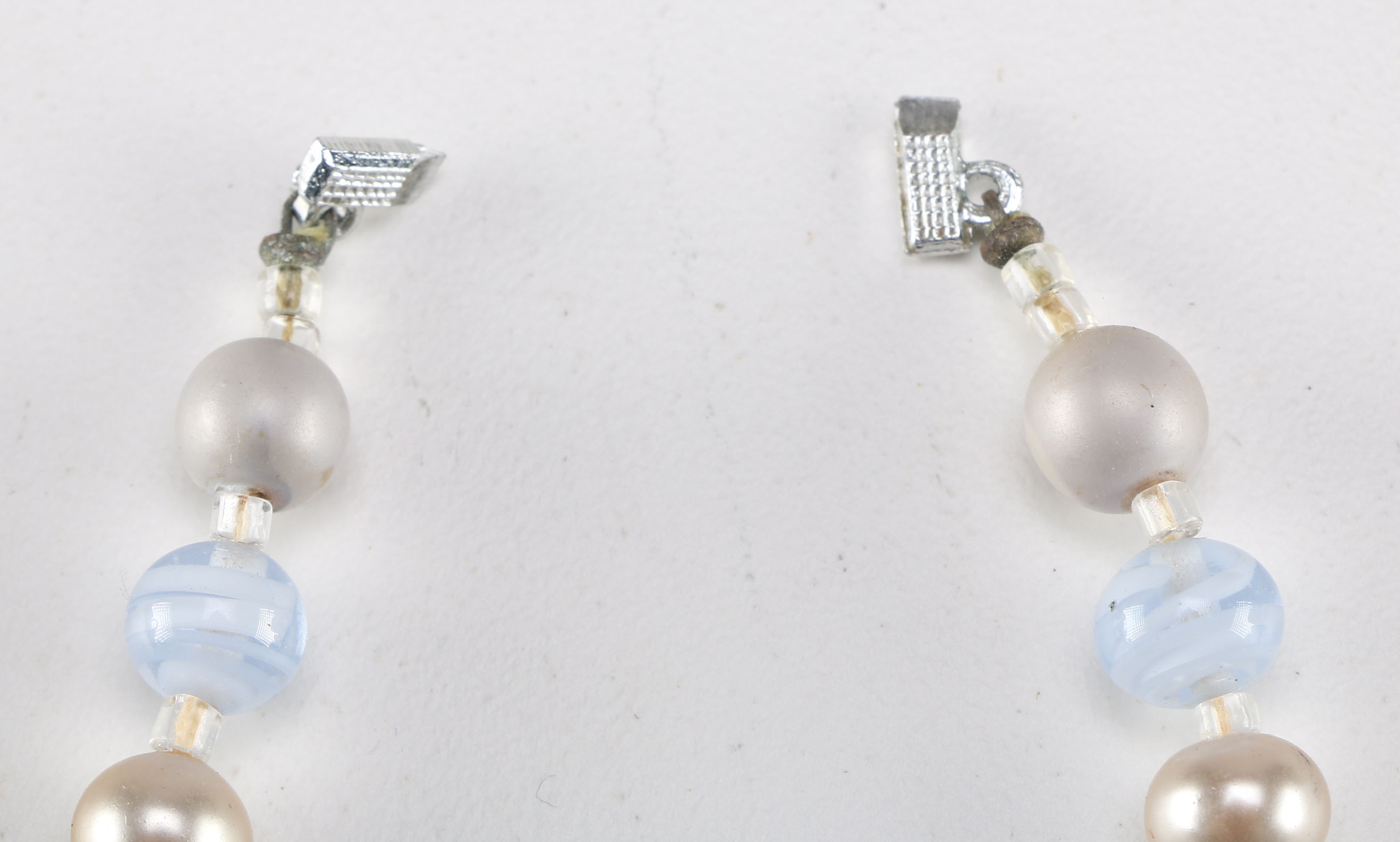 Collection of Blue Beaded Costume Jewelry