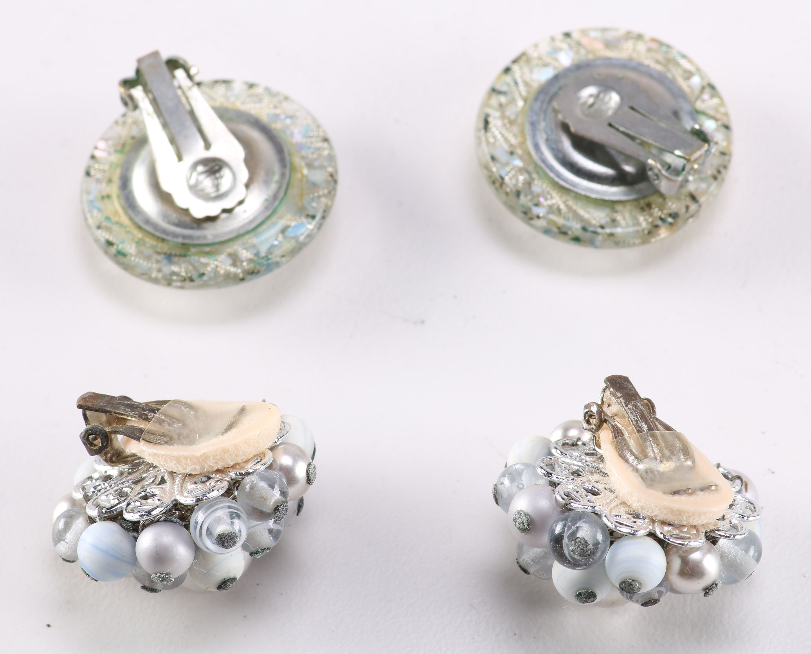 Collection of Blue Beaded Costume Jewelry