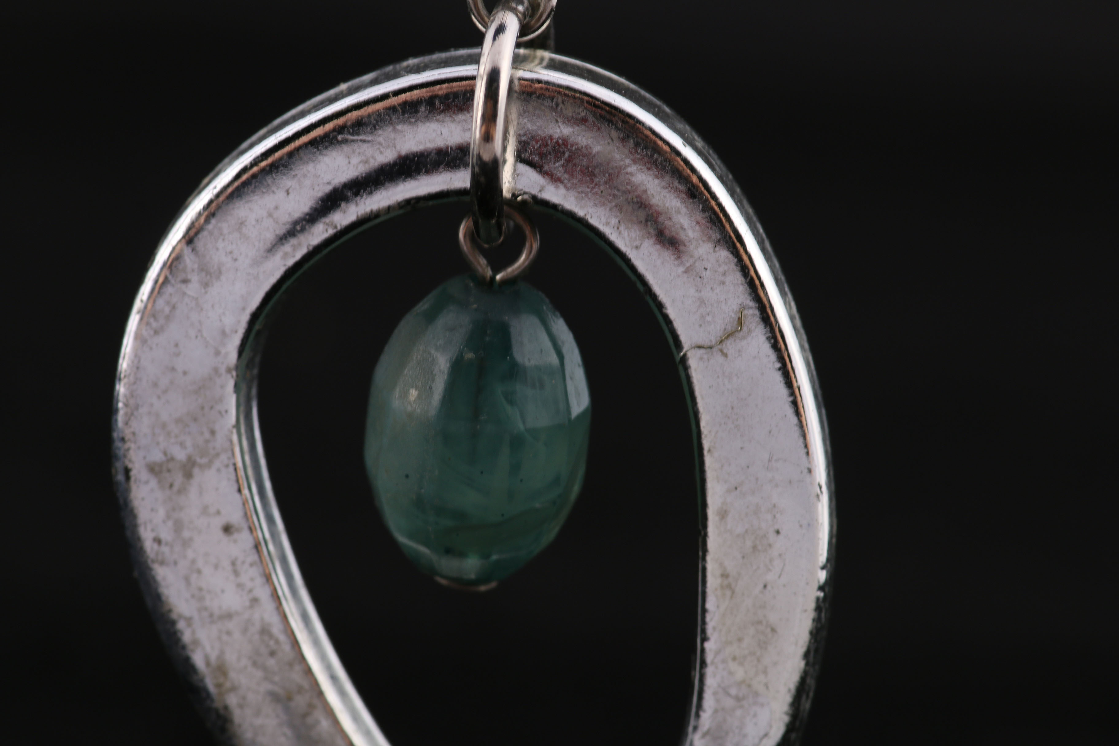Collection of Jewelry in Silver Tone, Green and Blue