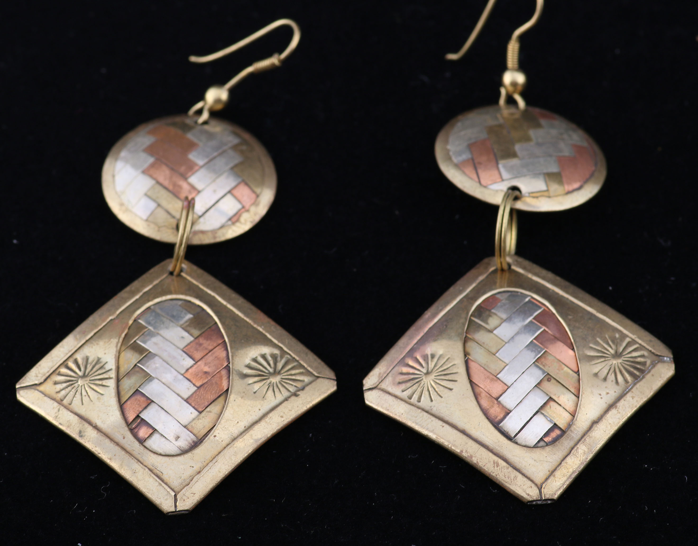 Assortment of Enameled and Mixed Metal Earrings