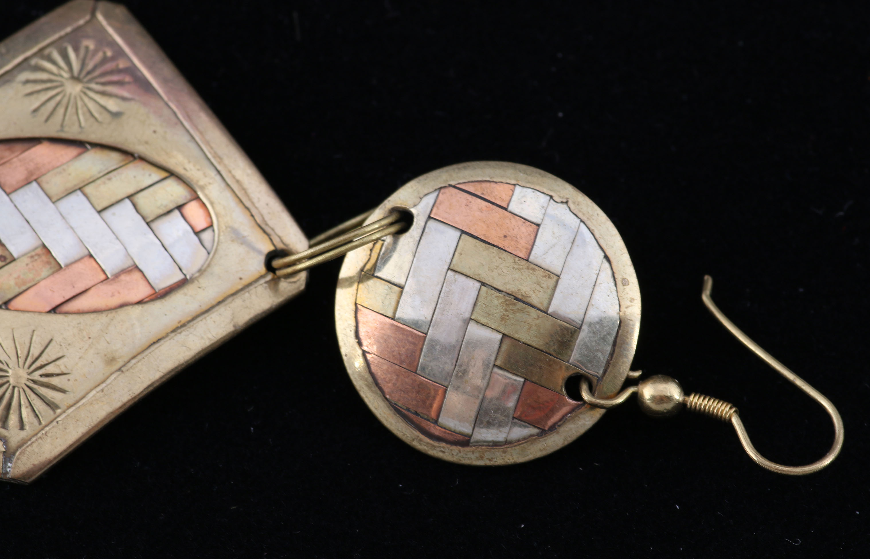 Assortment of Enameled and Mixed Metal Earrings