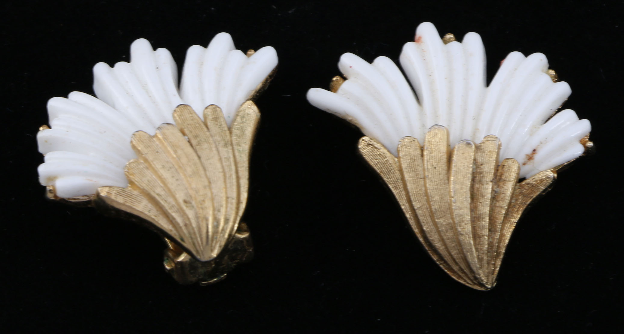 Collection of Black, White, and Gold Tone Jewelry