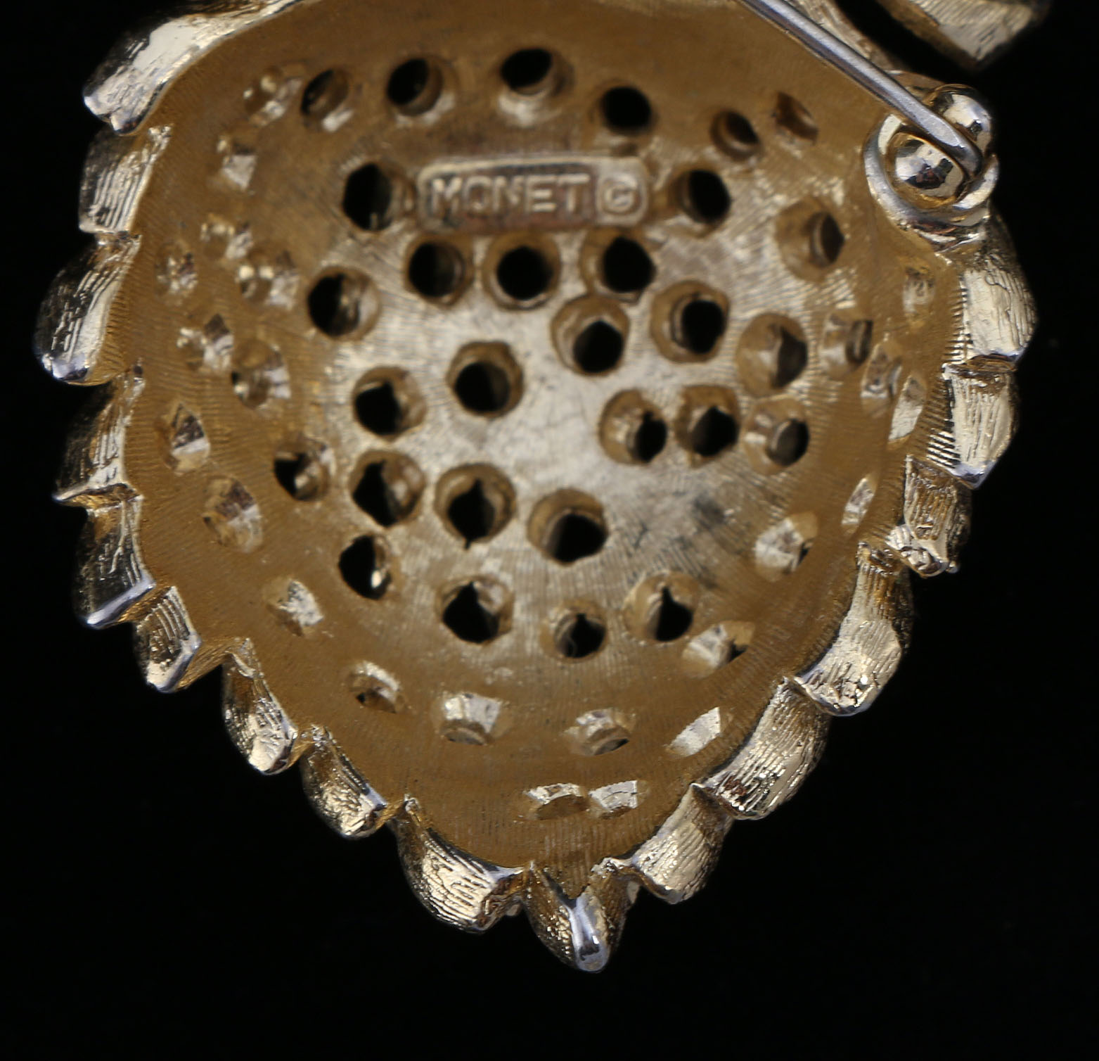 Collection of Black, White, and Gold Tone Jewelry