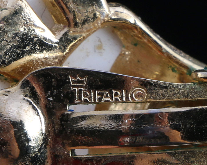 Collection of Black, White, and Gold Tone Jewelry