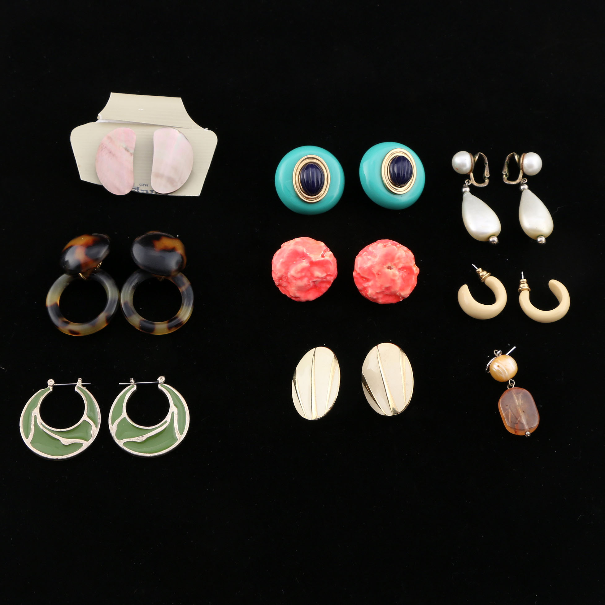 Assortment of Costume Jewelry Earrings
