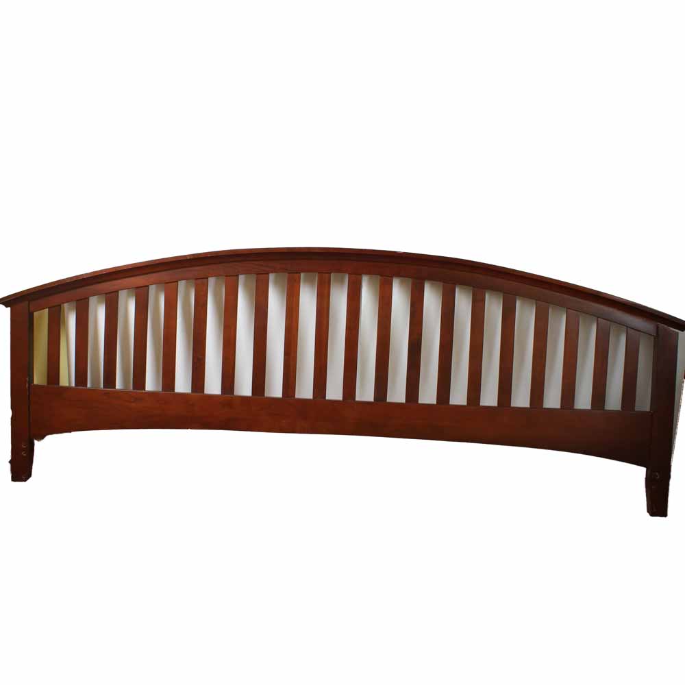 Mission Style King Size Mahogany Headboard