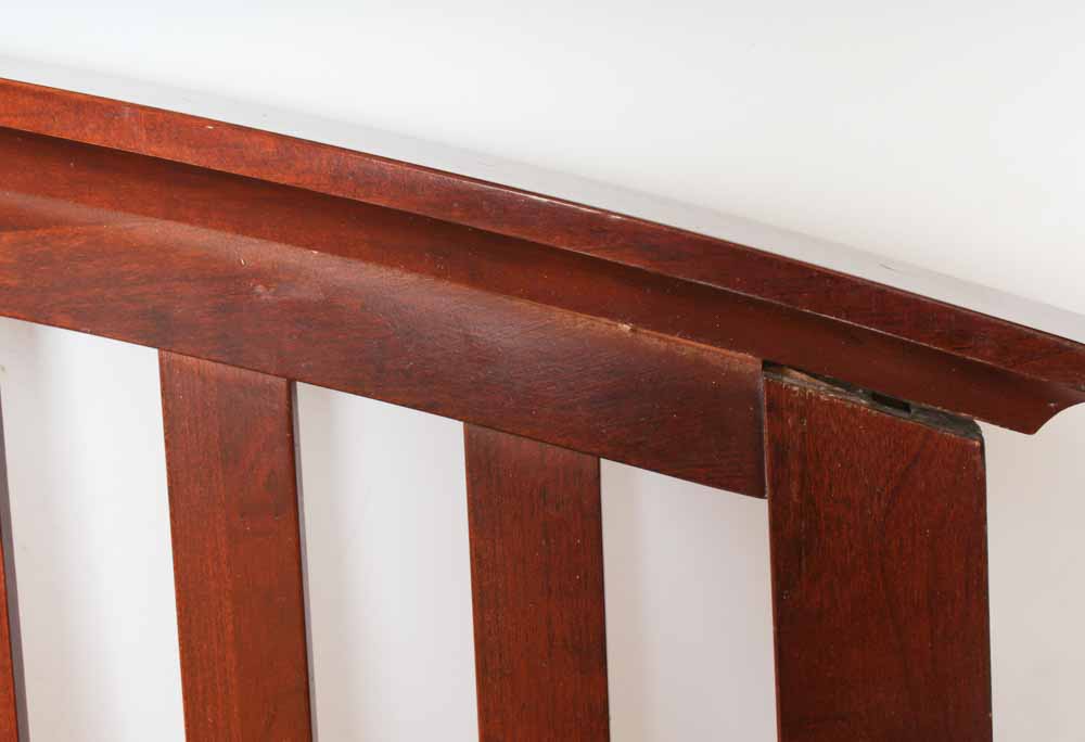 Mission Style King Size Mahogany Headboard