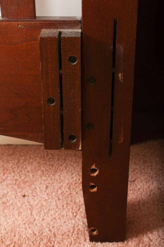 Mission Style King Size Mahogany Headboard