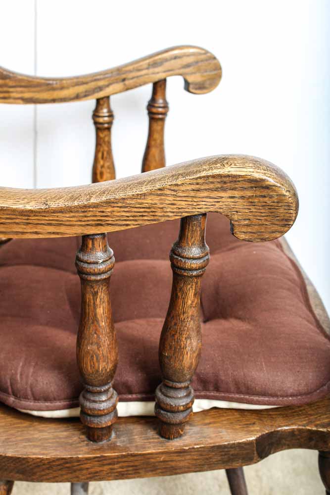 Antique Scottish Oak Rocking Chair