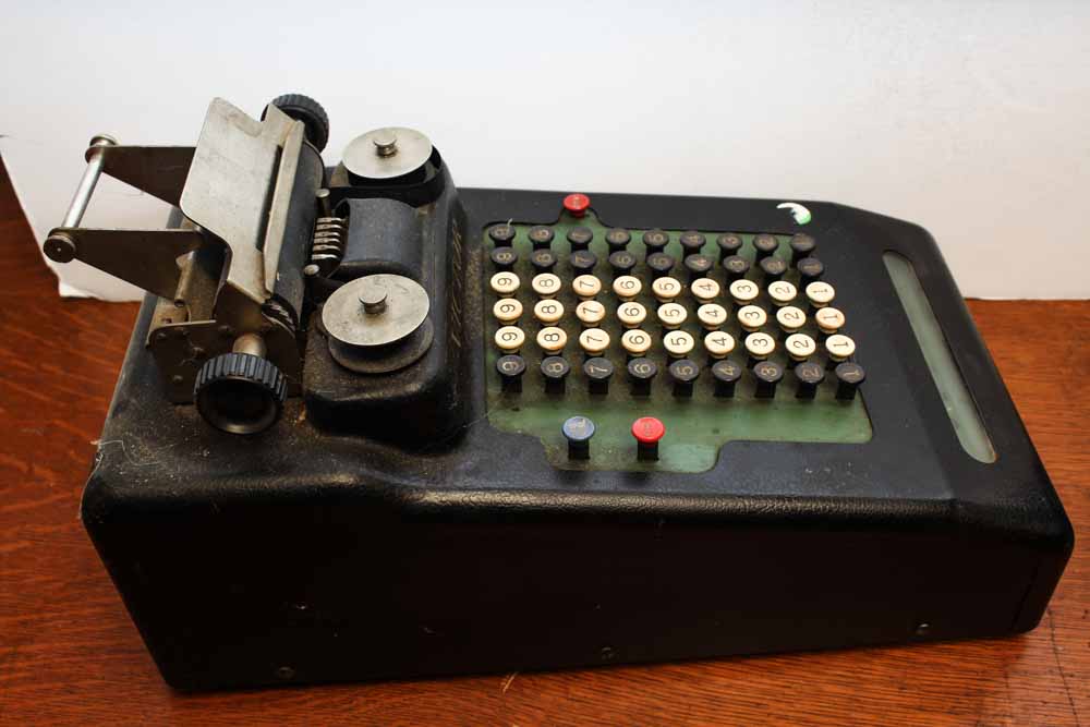 Vintage Office Machines Featuring Victor Comptometer
