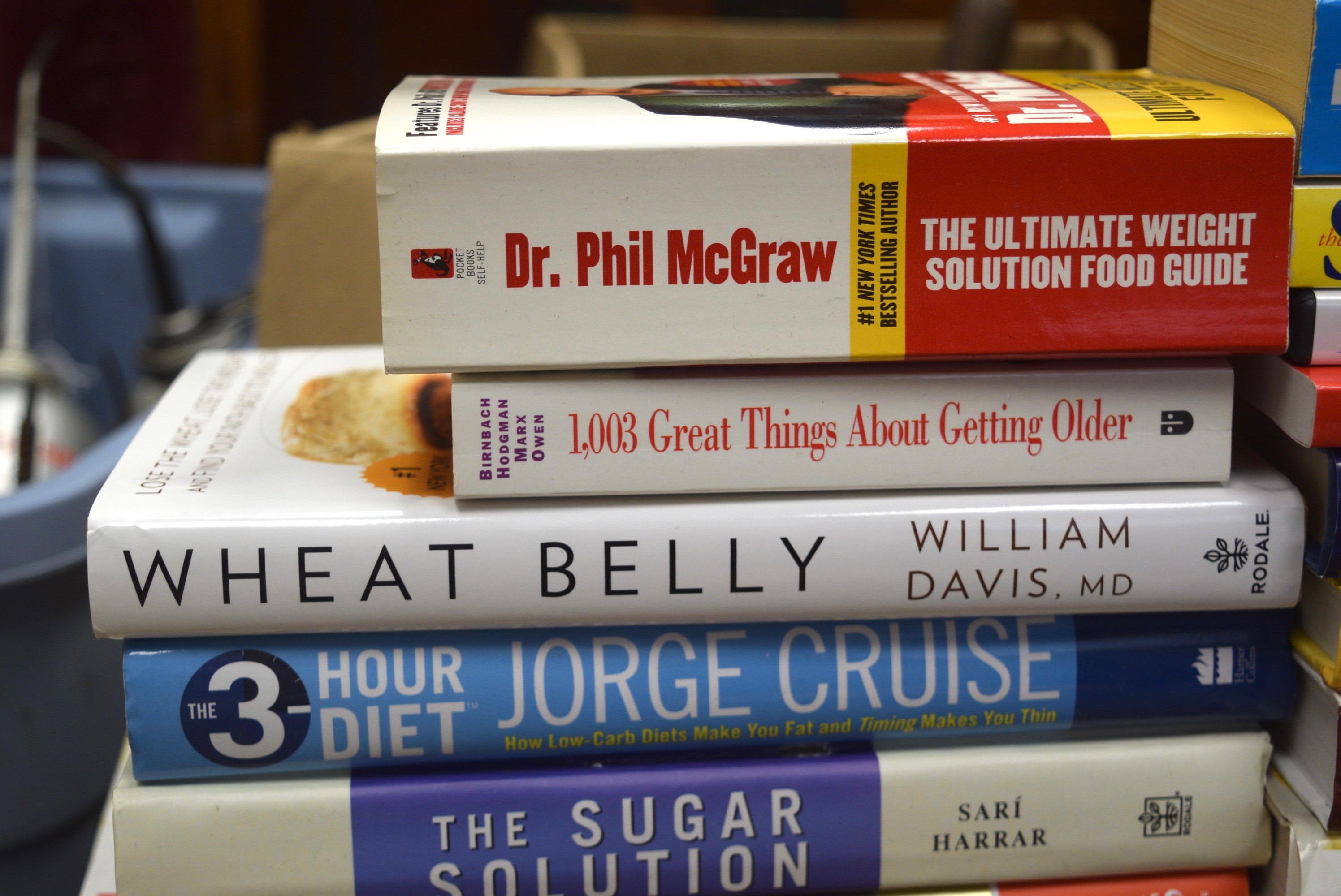 Collection of Diet Cookbooks Including Cooking Light