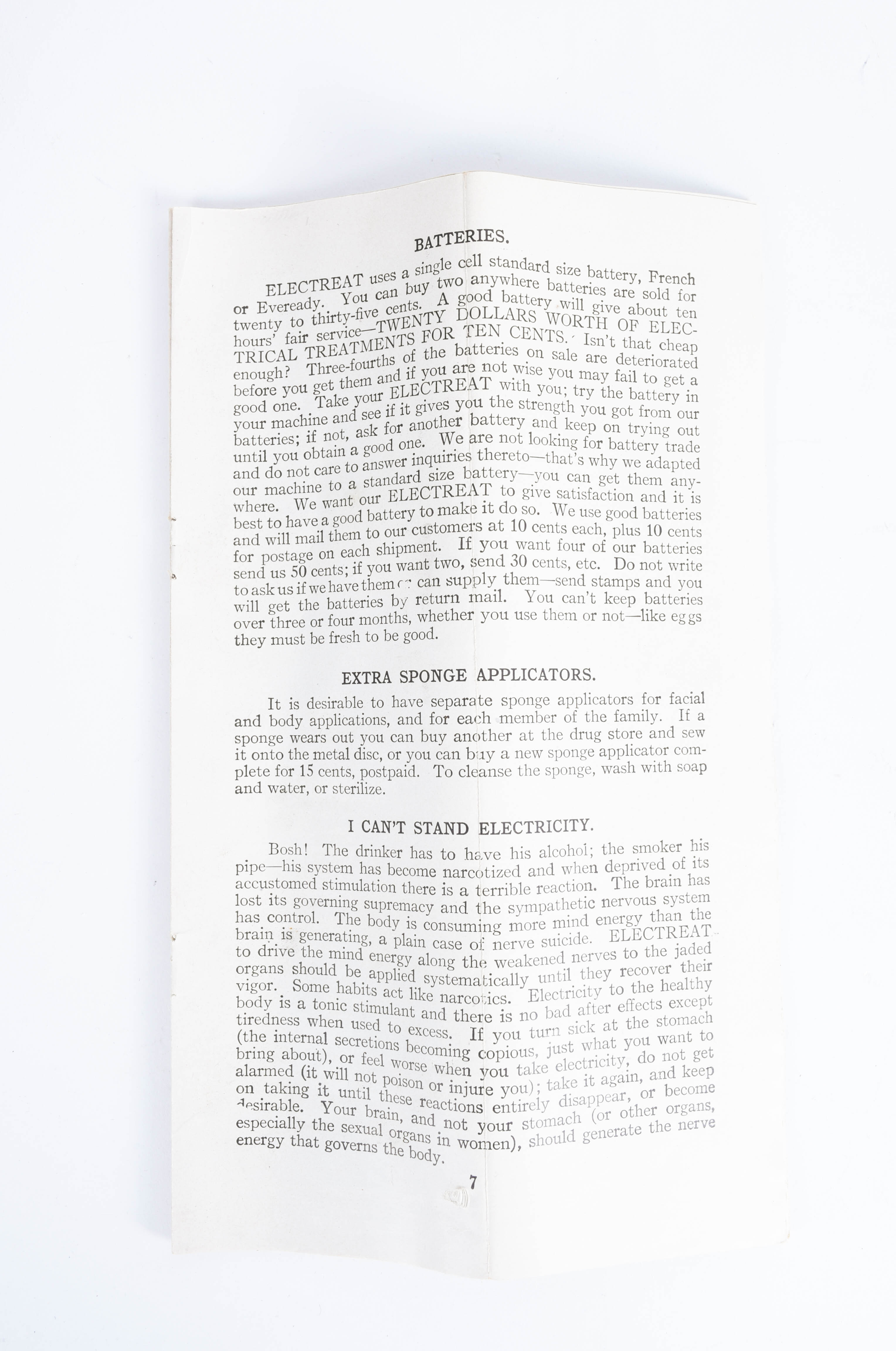 Vintage Electreat 'Quack-Medicine' Device