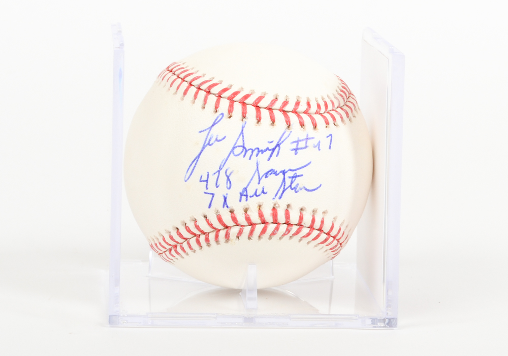 Lee Smith Signed Baseball
