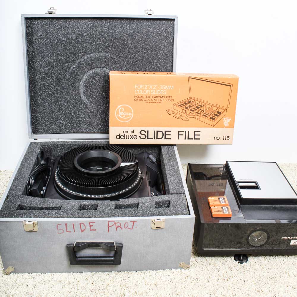 Vintage Kodak Slide Projector, Editor and More
