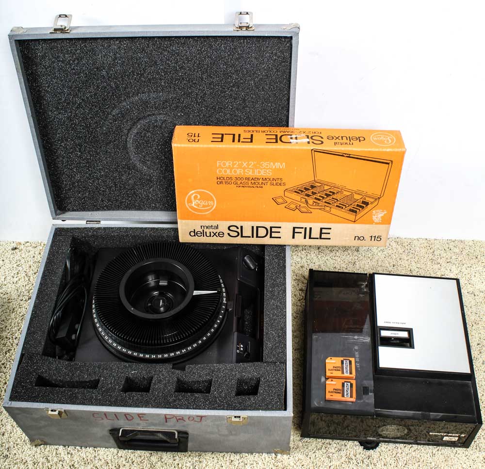 Vintage Kodak Slide Projector, Editor and More