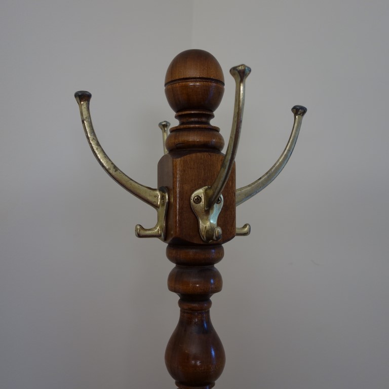 Vintage Wood Coat Rack