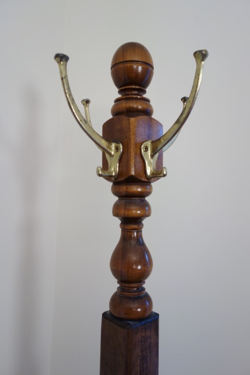Vintage Wood Coat Rack