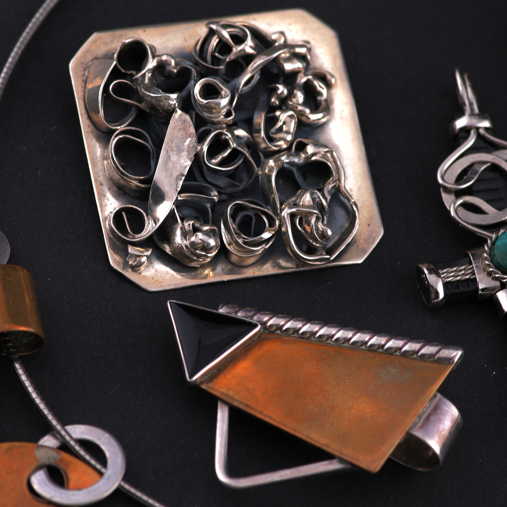 Assortment of Artisan Mixed Metal and Gemstone Jewelry
