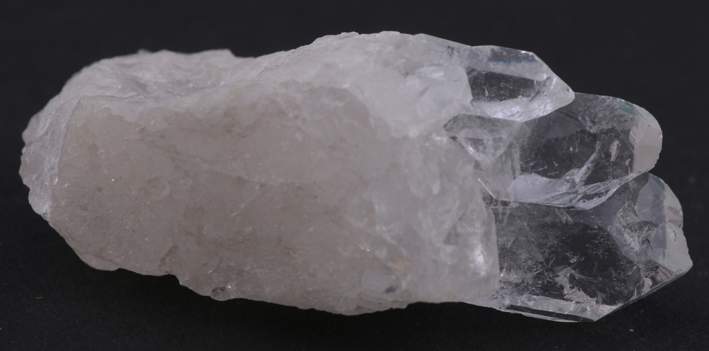 Raw Quartz Crystal Stones and Serpentine Heart Pendant