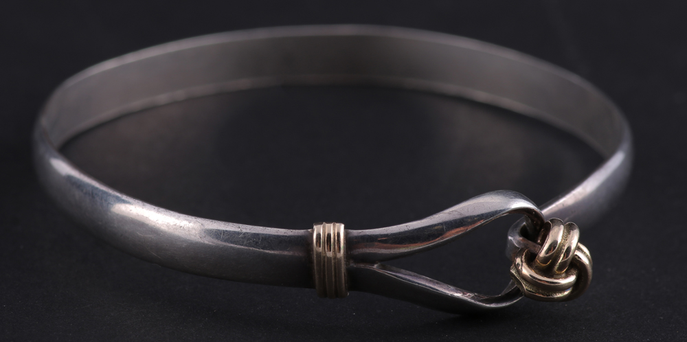 14K Yellow Gold and Sterling Silver Bracelets