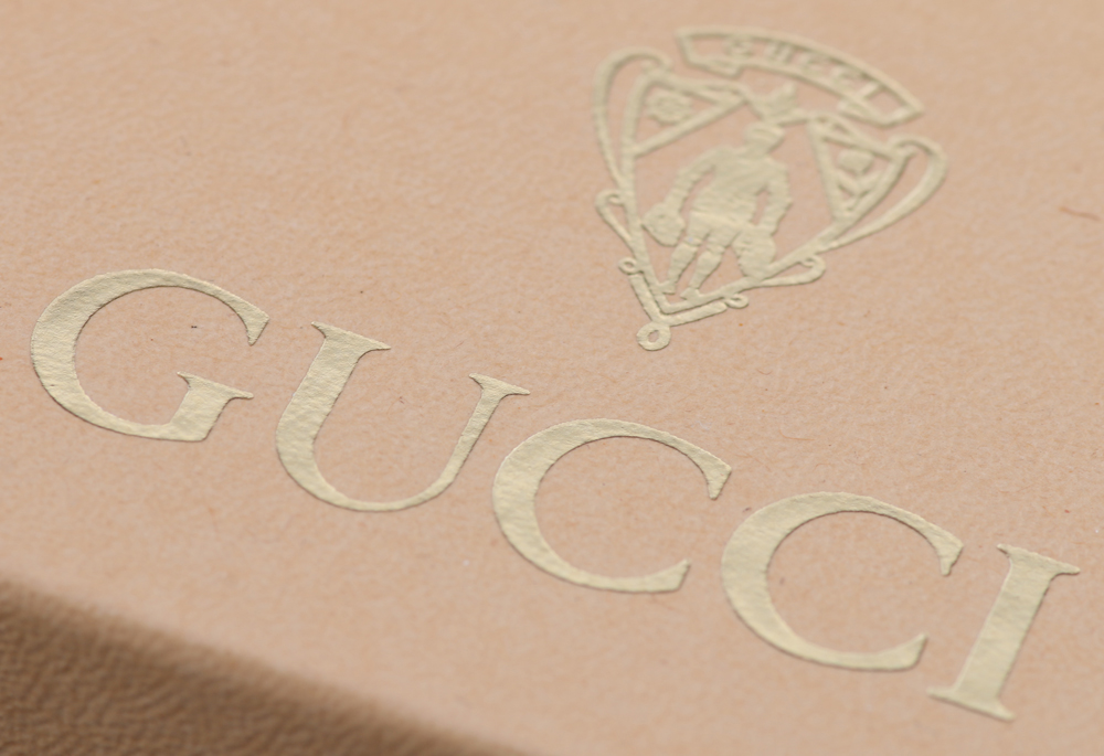 Vintage 1980s Gucci Stack Watch with Lizard Band 2000QL