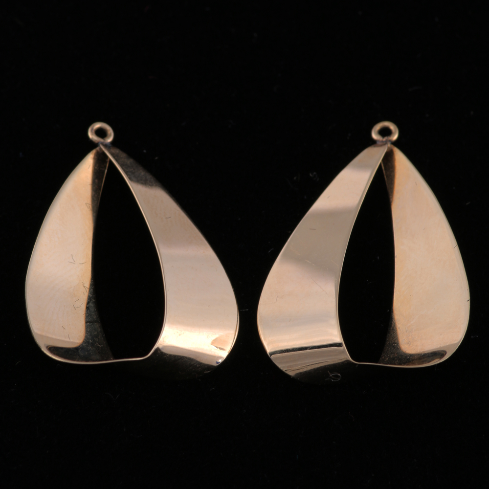 Carla 14K Yellow Gold High Polished Earring Jackets