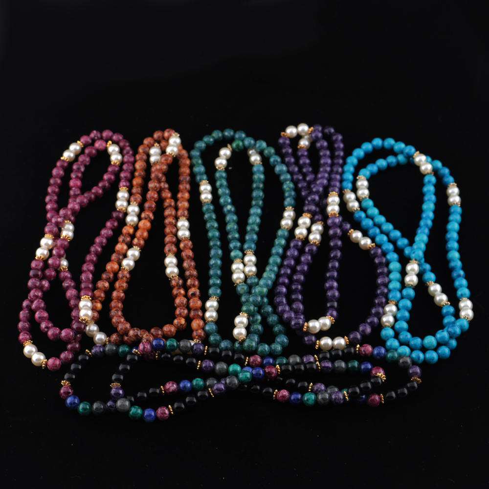 Collection of Colorful Beaded Necklaces