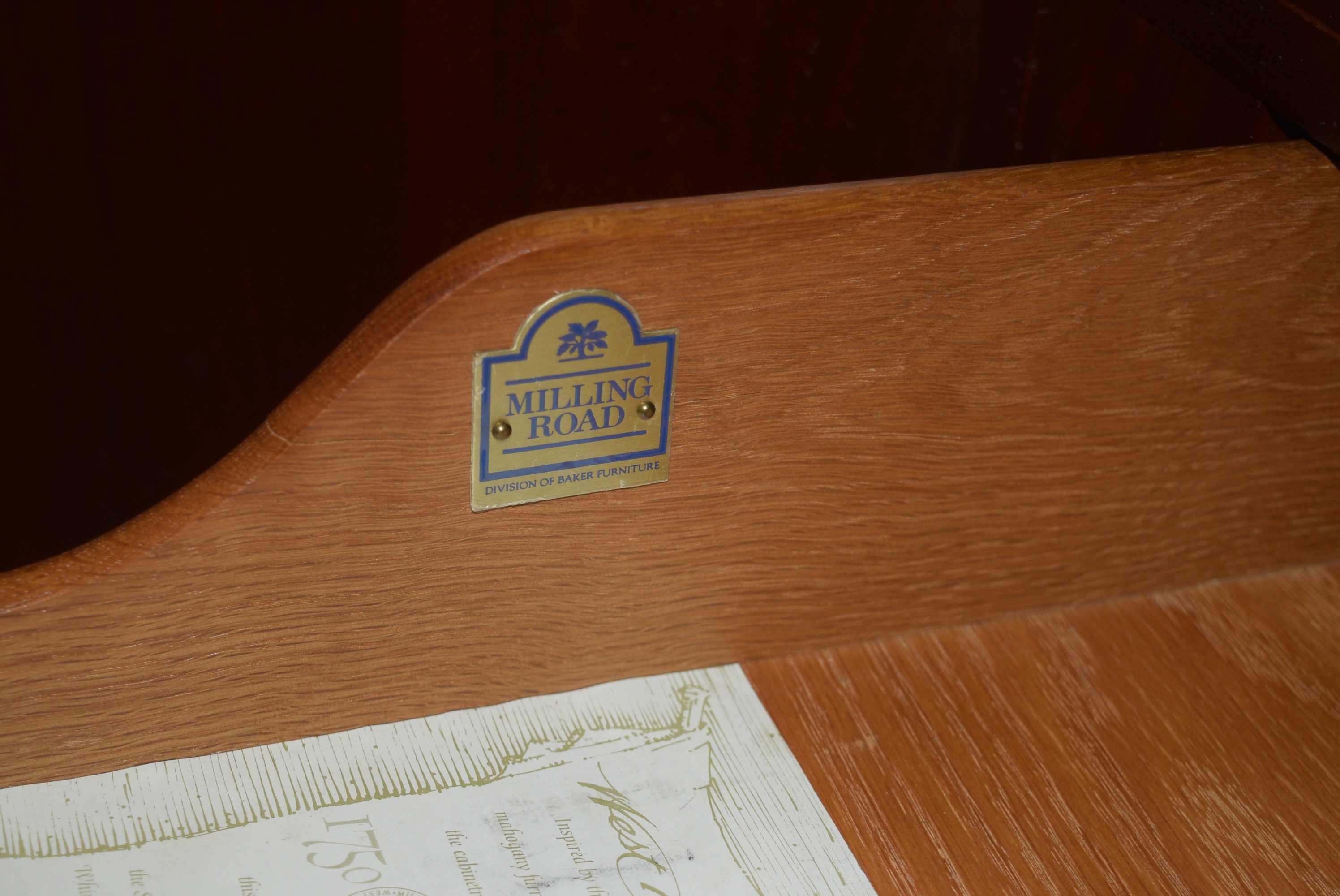 Baker Furniture Milling Road Entertainment Cabinet