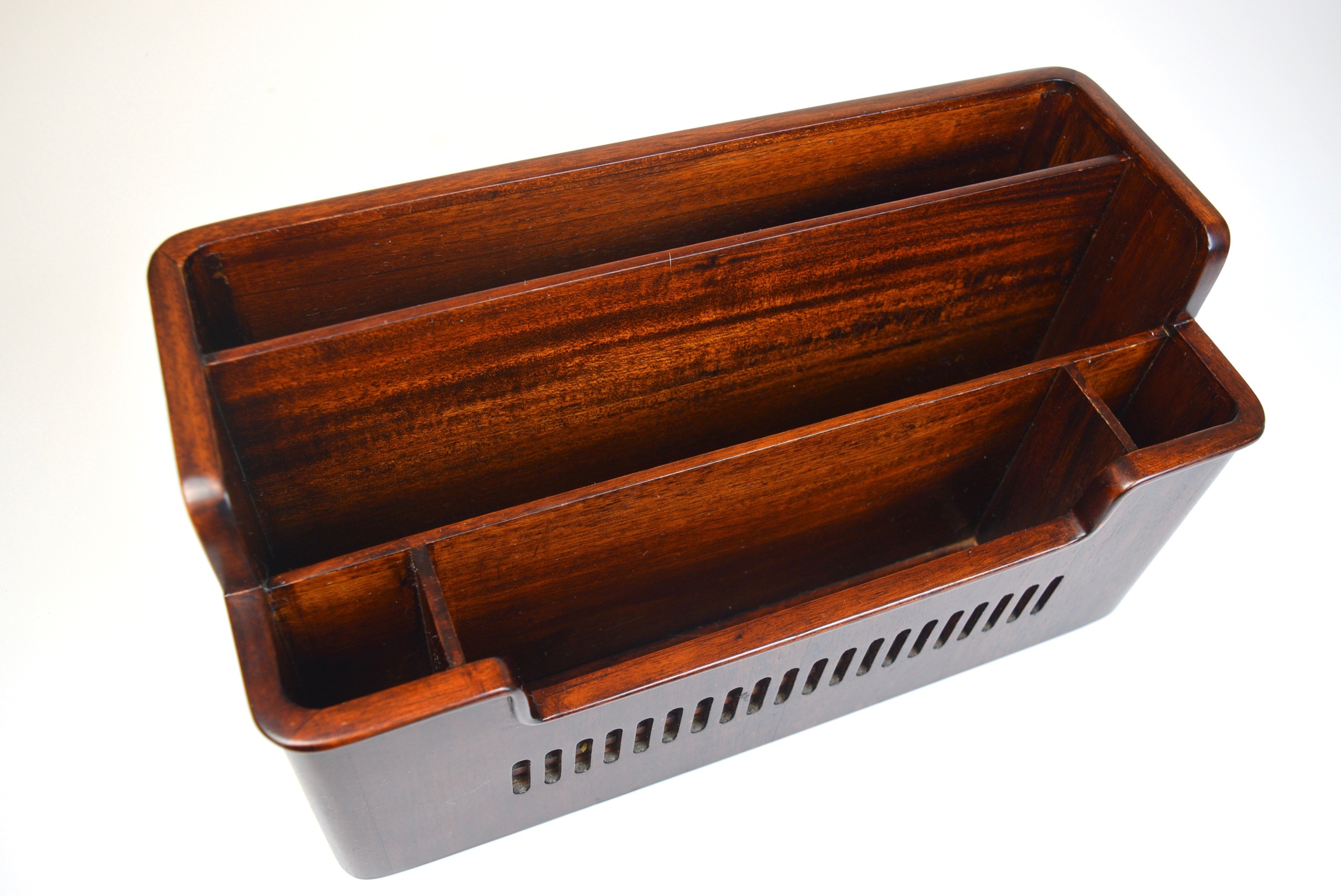 Selamat Designs Mahogany Desk Organizer
