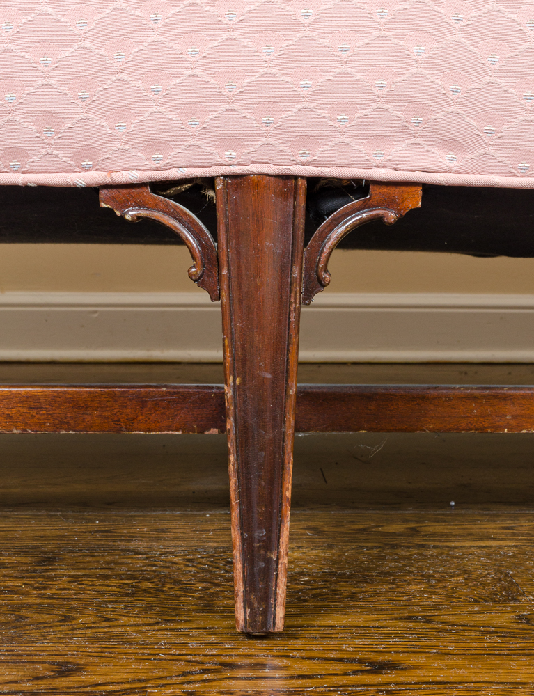 Hepplewhite Style Camelback Sofa